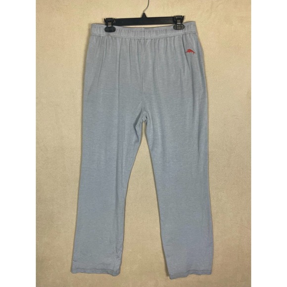 Tommy Bahama Sweatpants Mens M Gray Elastic Waist w Drawstring Straight Leg - Picture 12 of 13
